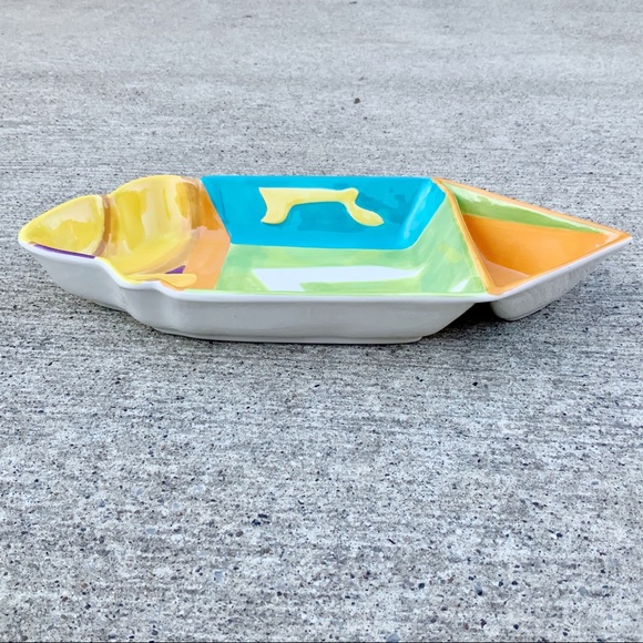 Pacific Enterprise Hanukkah Dreidel snack tray platter - Picture 6 of 11